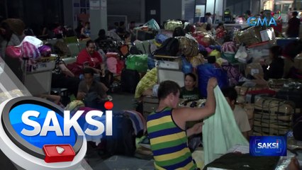 Ilang pasahero, magpapalipas na naman ng gabi sa pantalan dahil 'di pa makapaglayag | Saksi
