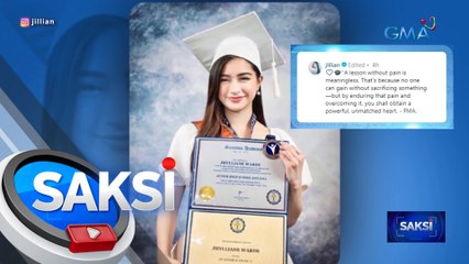 Jillian Ward, graduate na sa senior high school bilang first honor | Saksi