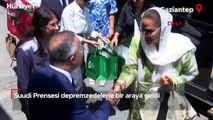 Suudi Prensesi depremzedelerle bir araya geldi