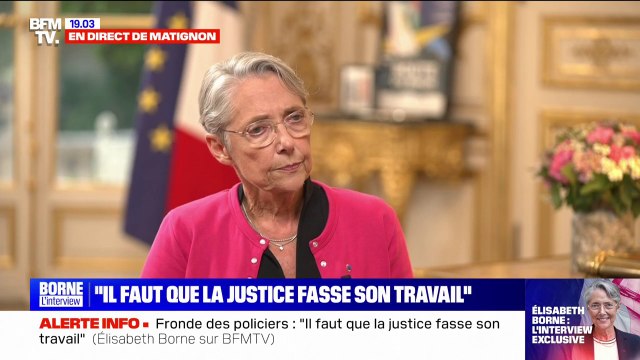 Protestation des policiers: tous les membres de l'exécutif sont sur la même ligne , selon Élisabeth Borne