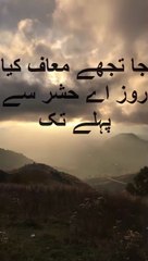 Jaa Tujhe Maaf Keaa Roz E Hashar Se Pehly Tak | poetry