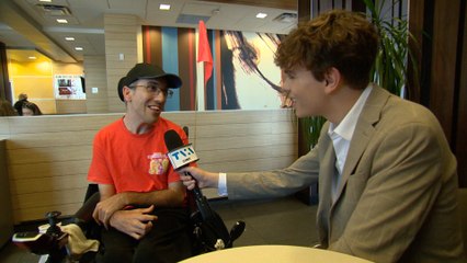Atteint de paralysie cérébrale, il réalise son rêve