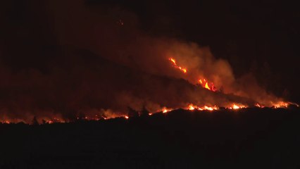 مراسل #العربية: أجهزة الإطفاء اليونانية تتعامل مع حرائق كبيرة في #رودس