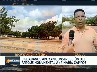 Pueblo zuliano agradece a la iniciativa de la  construcción del Parque Monumental Ana María Campos