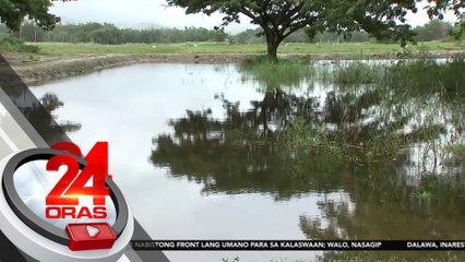 Ilang kalsada at taniman, binaha dahil sa mga pag-ulan at pag-apaw ng creek | 24 Oras
