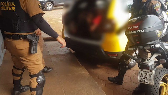 Trio é detido com veículo que foi furtado no Centro de Cascavel
