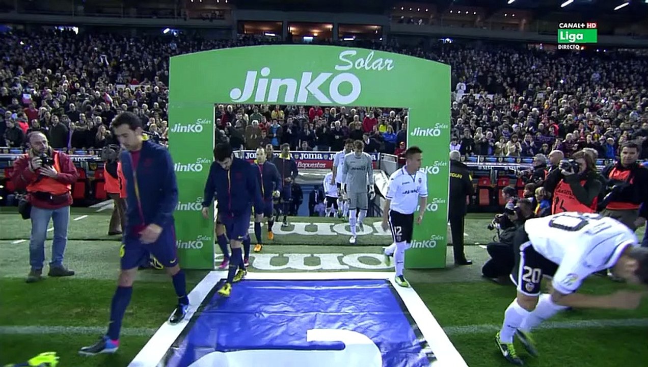 La Liga 2012/13 - Valencia CF vs. FC Barcelona - 1.Half