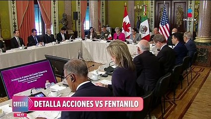 Rosa Icela Rodríguez detalla acciones contra el tráfico de fentanilo y armas