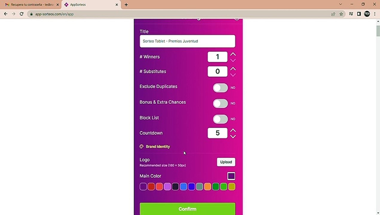 Sorteo tablet sobre trivia Premios Juventud 2023, "Mejor canción para mi ex"