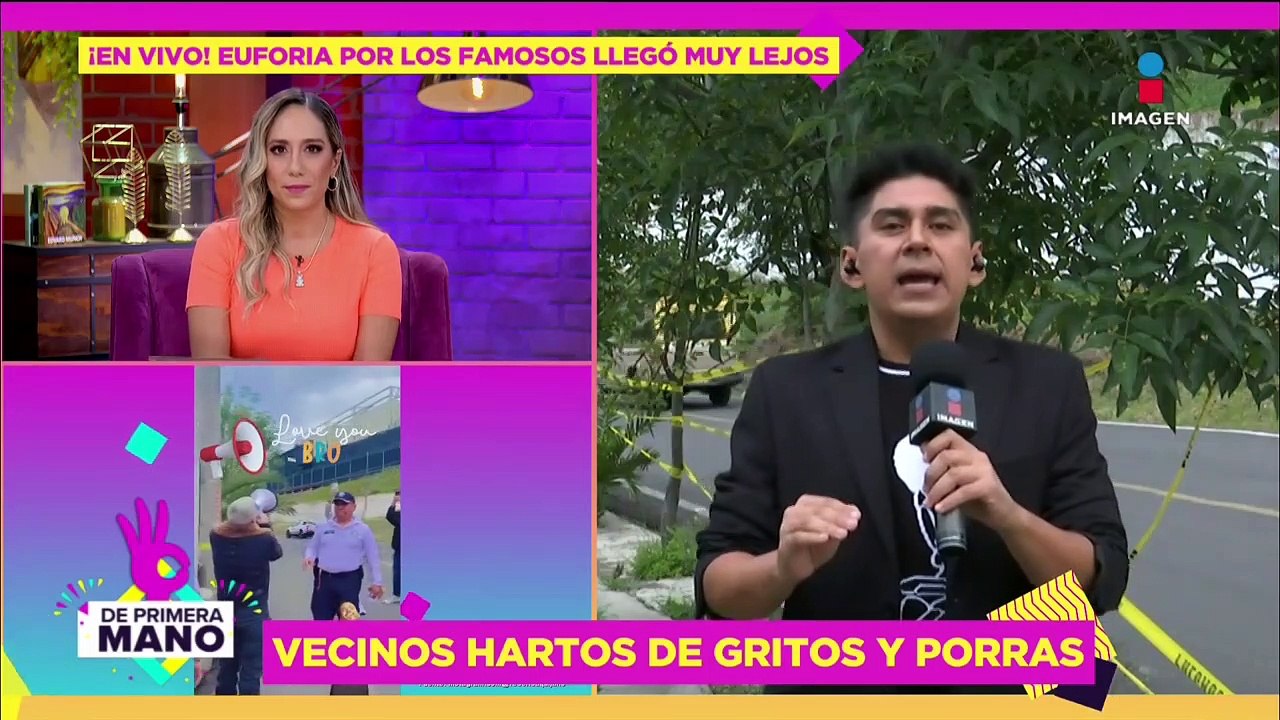 Vecinos HARTOS por los gritos afuera de la casa donde famosos concursan en REALITY