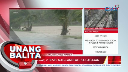 Download Video: Bagyong Egay, 2 beses nag-landfall sa Cagayan | UB