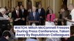 WATCH: Mitch McConnell Freezes During Press Conference, Taken Away By Republican Colleagues