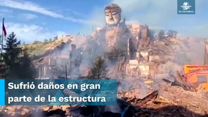 Templo del Buda más grande del mundo se incendia