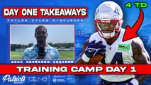 Day 1 Patriots Training Camp Takeaways: Ty Montgomery SCORES 4 TDs!