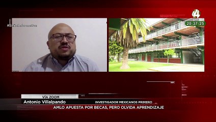 Antonio Villalpando explica que gobierno federal invierte en becas y olvida aprendizaje