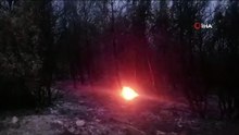 Kınık'taki orman yangınına yeniden havadan müdahale