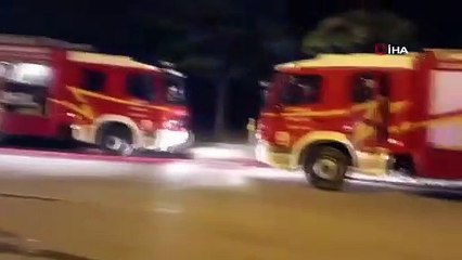 Ankara’da kontrolden çıkan tır şarampole yuvarlanıp alev aldı