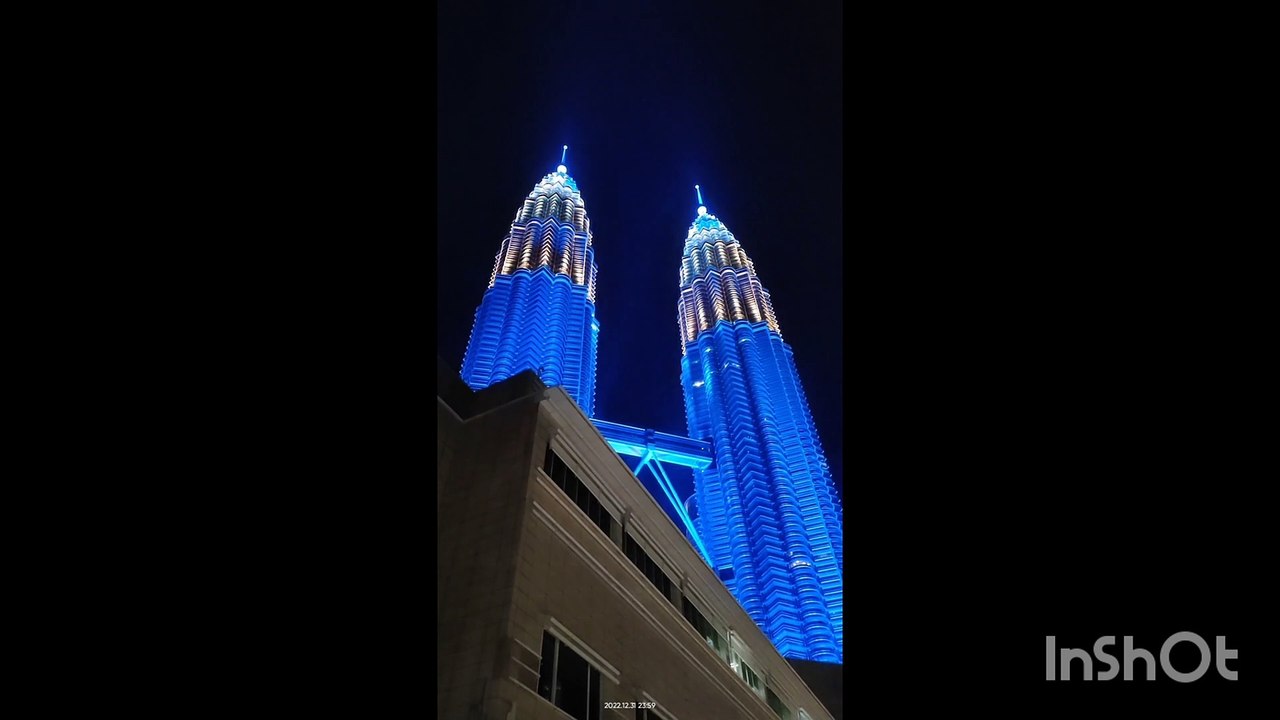 New year 2023 countdown at KLCC, Petronas towers Kuala Lumpur malaysia