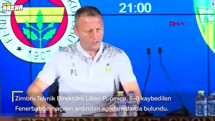 Zimbru hocası Popescu'dan Fenerbahçe itirafı: Oyuncuları kıyaslamanın bir anlamı yok