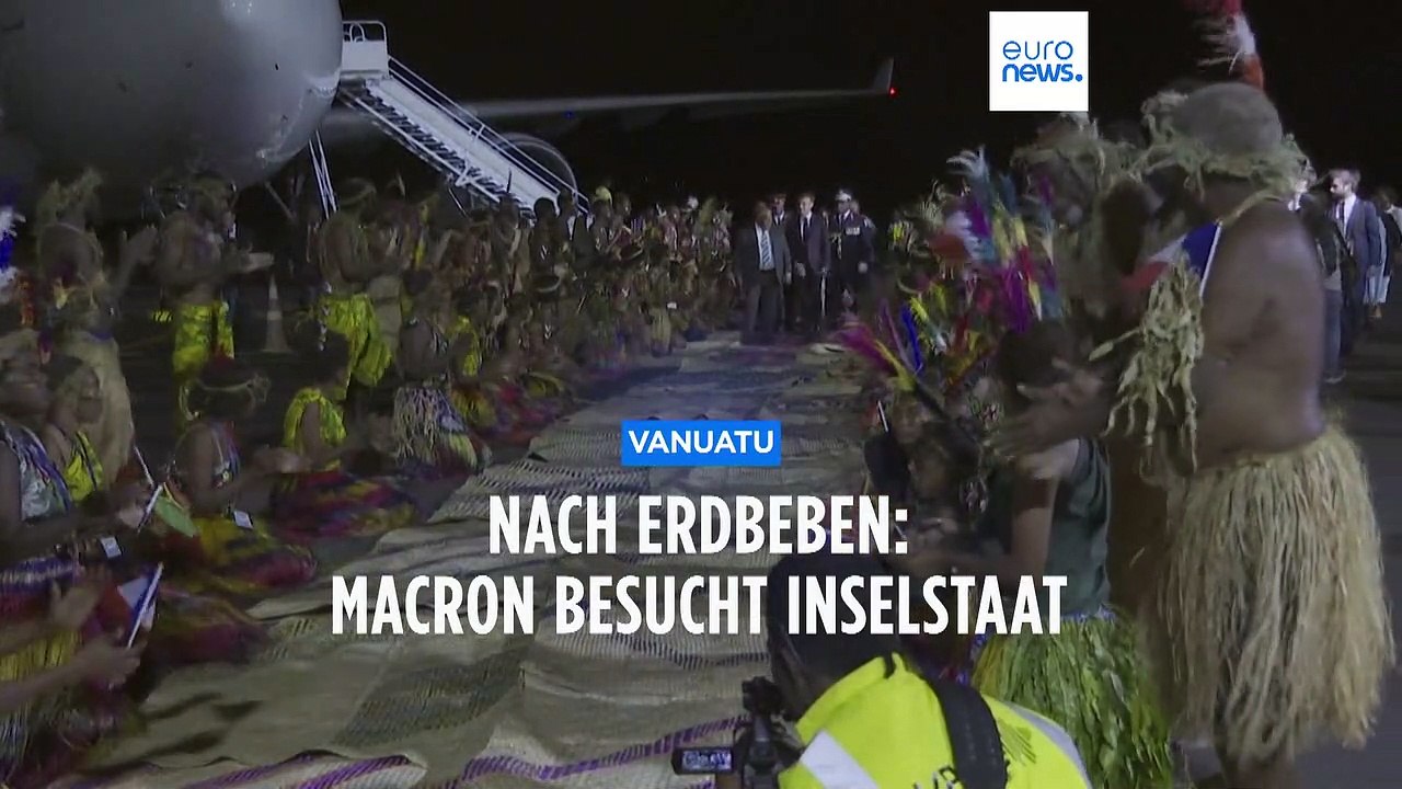 Trotz Erdbeben: Macron besucht Inselstaat Vanuatu