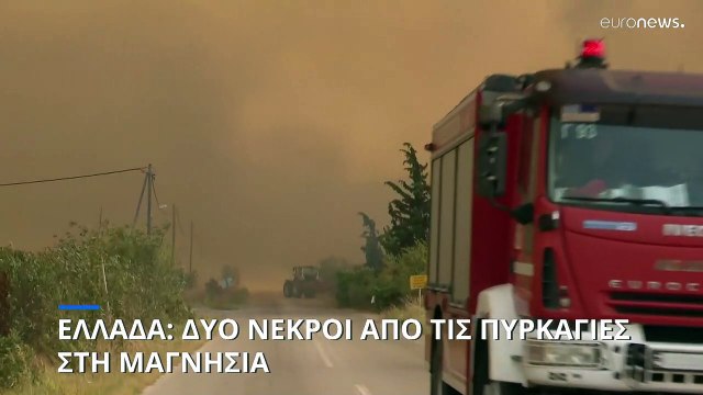 Μάχη όλη τη νύχτα με τις φονικές πυρκαγιές στη Μαγνησία