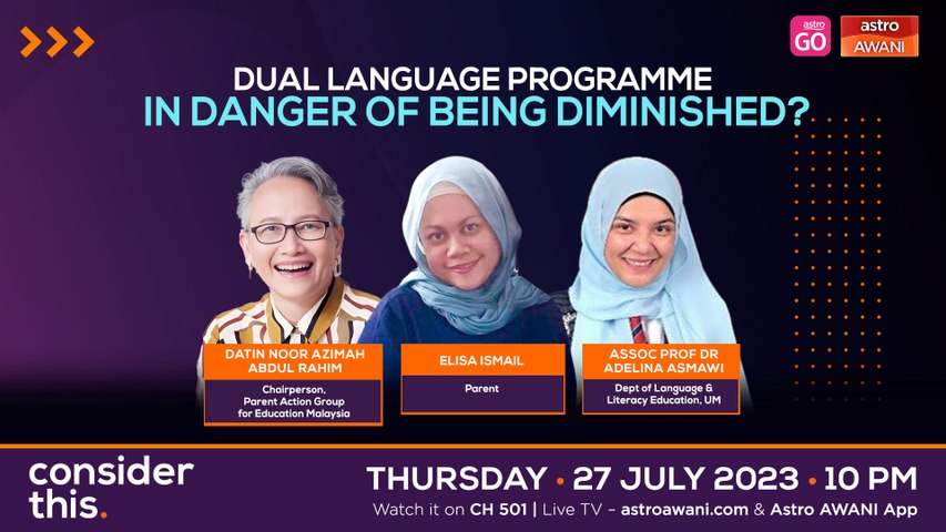 Consider This: Education (Part 1) - Dual Language Programme Being ...