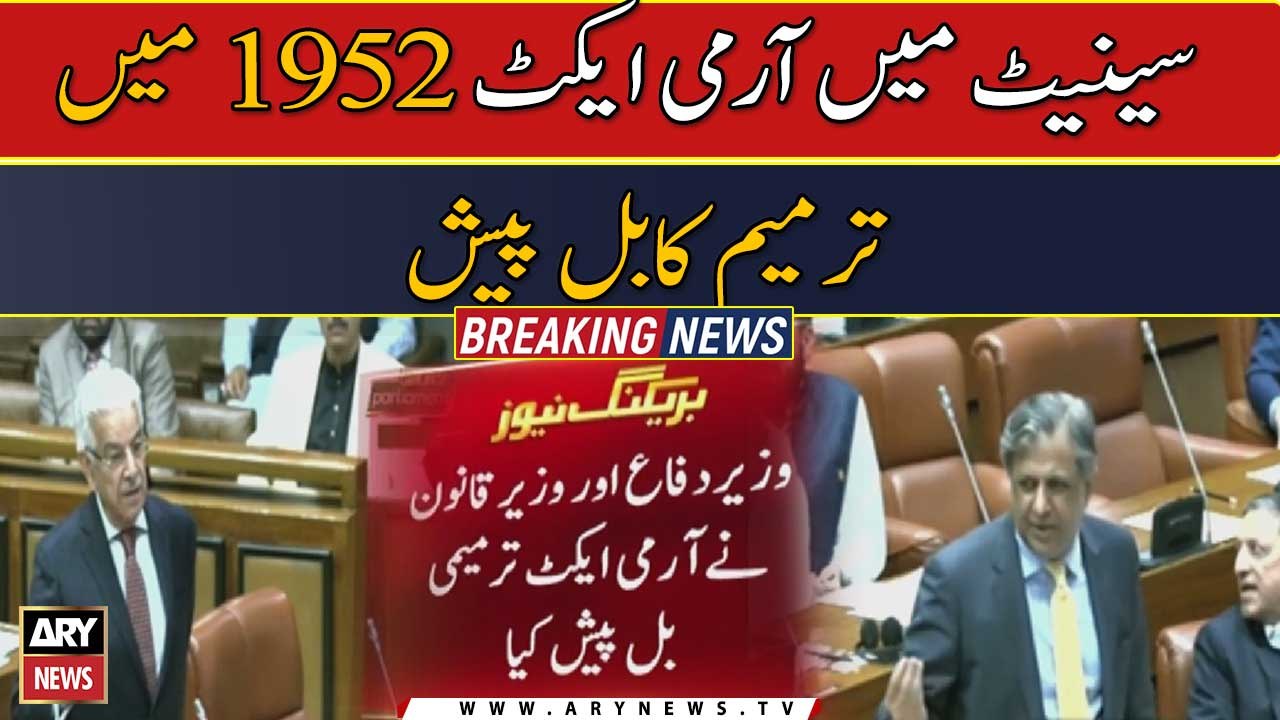 Senate passes army act bill