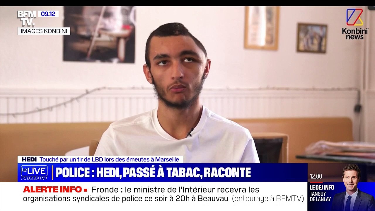 BFMTV revient sur la triste histoire de l'agression d'Hedi par des policiers de la BAC de Marseille