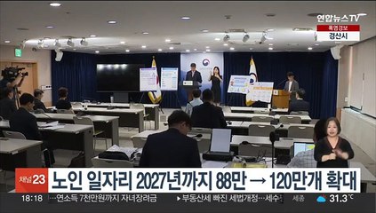 노인 일자리 2027년까지 88만→120만개 확대