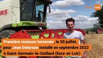 Jean Delarson, jeune agriculteur (Eure-et-Loir), livre ses impressions sur sa première moisson