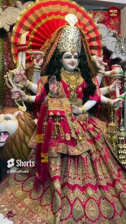 Chhota Sa Darbar Lagaya #matarani #maadurgastatus #dailymotion #mataranikebajan #explore #shorts