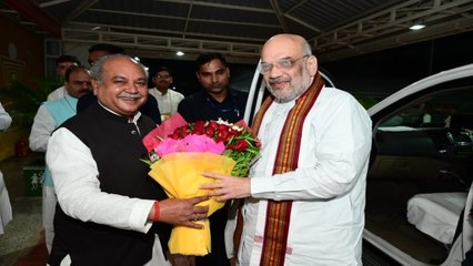 केंद्रीय गृह मंत्री अमित शाह पहुंचे भोपाल,टिकट सिफारिश से नहीं परफॉर्मेंस से होंगे तय