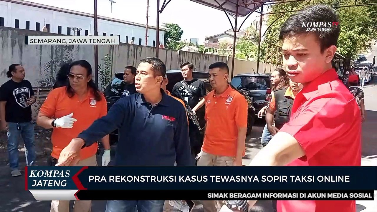 Pra Rekonstruksi Kasus Tewasnya Sopir Taksi Online