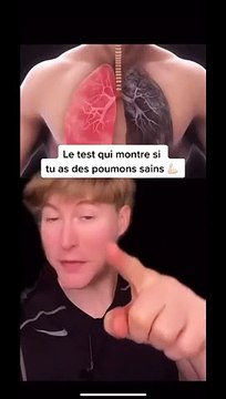 Le test pour savoir si tu as des poumons sains
