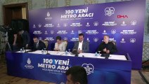 İMAMOĞLU, 100 YENİ METRO ARACI TEMİNİ İMZA TÖRENİNE KATILDI