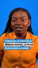 Threads le nouveau réseau social le plus téléchargé au monde #short