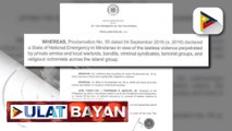 PBBM, inalis na ang state of national emergency sa Mindanao