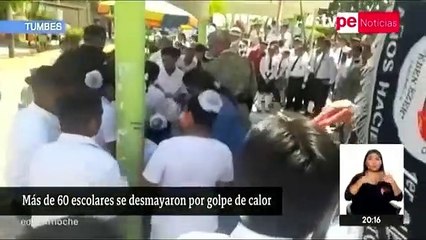 Golpe de calor afecta a escolares en Tumbes.