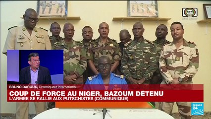 Niger : le chef d'état-major des armées a annoncé "souscrire à la déclaration" des militaires putschistes