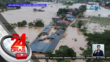 Abot bubong na baha, naranasan sa ilang lugar; bahagi ng old Banaoang bridge, nasira | 24 Oras