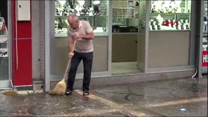 Edirne'de sağanak etkili oldu