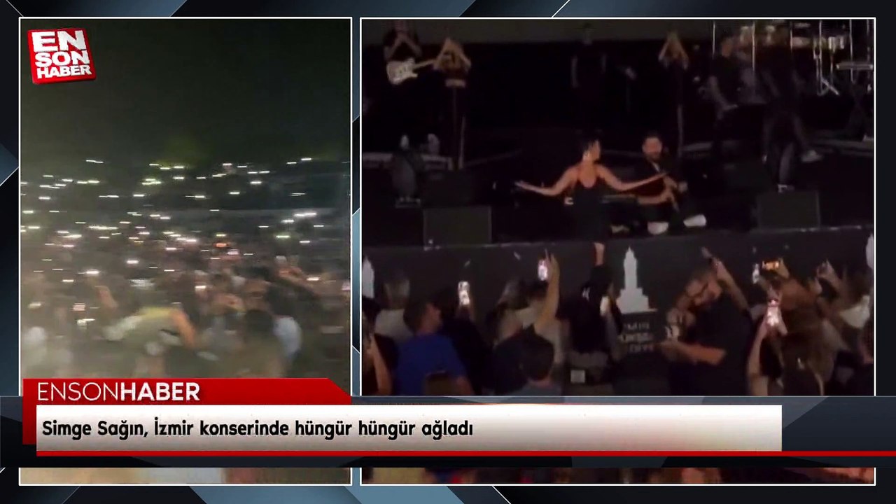 Simge Sağın, İzmir konserinde hüngür hüngür ağladı