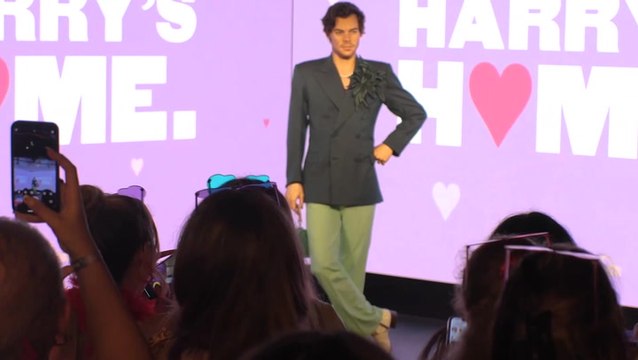 Harry Styles fans burst into song as Madame Tussauds waxwork unveiled in London