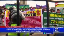 Paro indefinido de comerciantes de Santa Anita: mercados de Lima quedarían desabastecidos