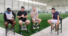 Jared Goff, Dan Campbell and Brad Holmes Discuss the ’Kneecaps’ Press Conference