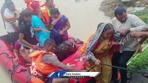 Army Helicopters At Moranchapalli To Rescue Flood Victims | V6 News