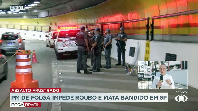 PM de folga impede roubo e mata bandido em São Paulo