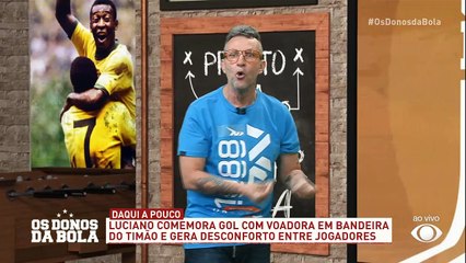 Neto detona Luciano por comemoração de gol contra o Corinthians