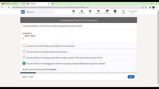 LinkedIn CSS Questions and Answers 2023 - LinkedIn CSS Quiz Answers - Linkedin Skill Test Answers 2023