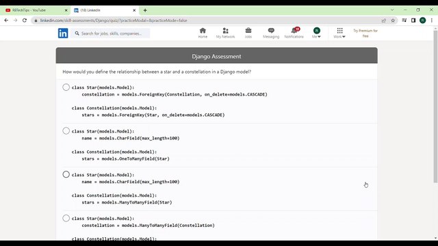 LinkedIn Django Assessment Answers 2023 - Linkedin Django Quiz Answers - Linkedin Django Skill Test Answers 2023